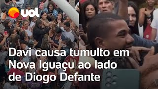 Davi do BBB 24 causa tumulto em primeira aparição pública ao lado de Defante em Nova Iguaçu vídeo [upl. by Nosac673]