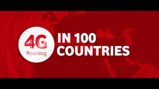 4G Roaming in 100 Countries Only with Vodafone [upl. by Felic]