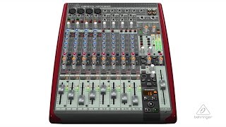 XENYX UFX1204 Analog Mixer and Multichannel USBFirewire Interface [upl. by Anit172]