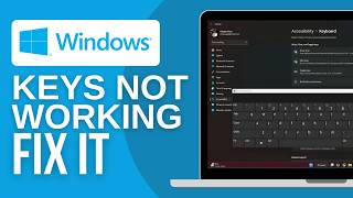 How to Fix Some Keys Not Working on Laptop Keyboard 2024 Full Guide [upl. by Irahcaz]