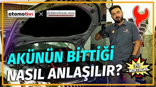 🔧❓AKÜNÜN BİTTİĞİNİ NASIL ANLARIZ  otomotivi [upl. by Aldous634]