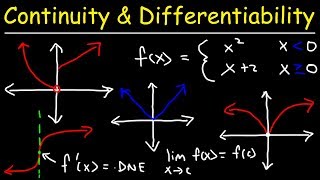 Continuity and Differentiability [upl. by Eedyaj]