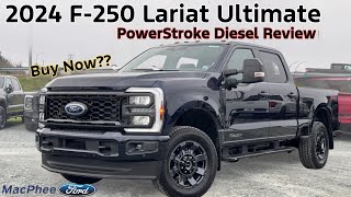 2024 Ford Super Duty F250 Lariat Ultimate Black Package Review [upl. by Akelahs575]