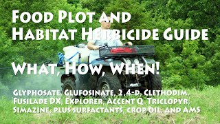 Guide to Herbicides for Food Plots and Habitat Projects [upl. by Hanna]