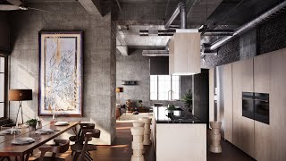 Unreal Engine 5 Loft interior cinematic [upl. by Akined]