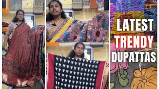 Trendy Stylish Cotton Silk Unique Dupattas RC Puram Bangalore Simple To Grand For Everyone Latest [upl. by Latsirhc]