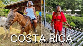 COSTA RICA TRAVEL VLOG  Horse Back Riding  Makanda Pool Lounge  Manuel Antonio [upl. by Denis]