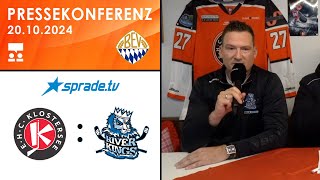 20102024  Pressekonferenz  EHC Klostersee vs HC Landsberg Riverkings [upl. by Innoc]