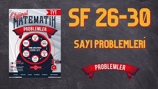 PROBLEMLER FASİKÜLÜ SAYI PROBLEMLERİ SF 2630 KONU ANLATIMI NURETTİN TOPRAK [upl. by Haggi941]