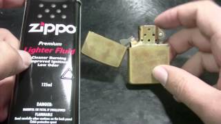 Zippo  Como recarregar tutorial [upl. by Caddaric]