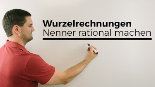 Nenner rational machen Wurzelrechnungen  Mathe by Daniel Jung [upl. by Aihseuqram509]