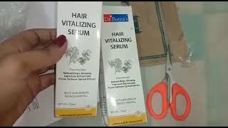 Review Dr Batras Hair Vitalizing SerumReduces Hairfall amp Helps Hair to GrowthLong Hair [upl. by Enaid903]