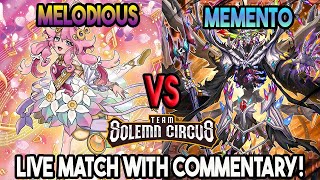 Melodious Vs Memento  YuGiOh Locals Feature Match  Live Duel [upl. by Josey]