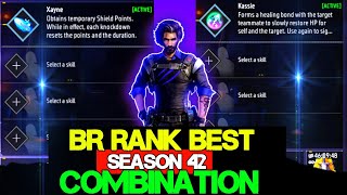 Br rank skill Combination Season 42  Br rank best character combination for new season  Bantishar [upl. by Ojok]