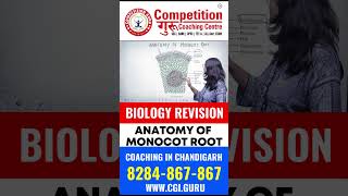 BIOLOGY REVISION  BIOLOGY  ANATOMY OF MONOCOT ROOT  biologyrevision competitionguru [upl. by Adal]