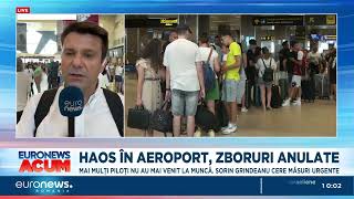 Haos pe Otopeni Curse anulate pentru că mai mulți piloți nu au mai venit la muncă [upl. by Nosrak]