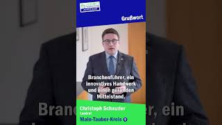 Grußwort Christoph Schauder Landrat MainTauberKreis [upl. by Atir]