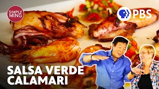 Grilled and Fried Calamari with Lidia Bastianich  Simply Ming  Full Episode [upl. by Blumenthal634]