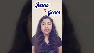 Jeans vs Genes englishinaminute learnenglishwordsdaily wordsofthedayeasyenglishlessons english [upl. by Annaerb]