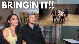 BLACKPINK  WHISTLE DANCE PRACTICE Couple Reacts [upl. by Pessa]