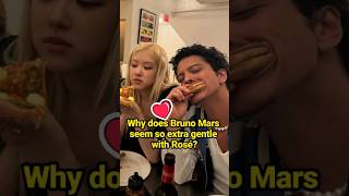 Why does Bruno Mars seem so extra gentle with Rosé celebrity BrunoMars Rosé [upl. by Nodnarbal227]