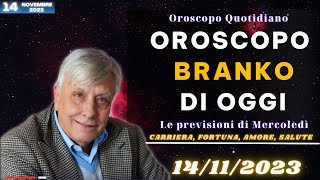 Loroscopo di Branko  I Fatti Vostri 14112023 [upl. by Hobey]