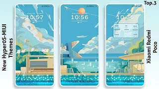 3 New HyperOSMIUI Themes for XiaomiRedmiPoco  3 Best HyperOSMIUI Themes🤩 [upl. by Aciras207]