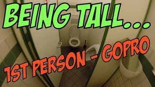 Being Tall In Public  Tall Guy POV  Headmounted GoPro Camera [upl. by Anisirhc]