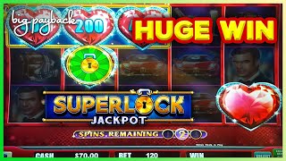 I GOT THE WHEEL Lock It Link SuperLock Jackpot Night Life  HUGE WIN [upl. by Simaj]