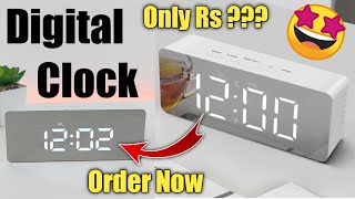 Digital Alarm Clock Unboxing amp Review  Digital Table Clock [upl. by Ianaj]