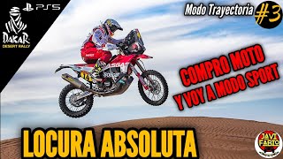 Dakar Desert Rally  LOCURA Y MUY DIVERTIDO  Modo Sport en moto  Modo Trayectoria 3 [upl. by Ardnaik495]