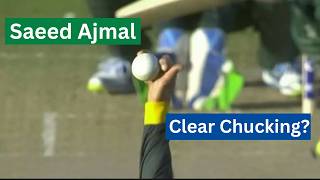 Saeed Ajmals Controversial Bowling  Is It Chucking [upl. by Neelya]