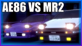 INITIAL D  AE86 VS MR2 HIGH QUALITY [upl. by Clein]