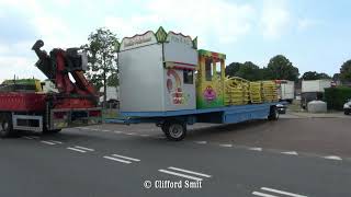 kermis Santpoort 2019 Afbouw en Transport Deel 3 [upl. by Jepson]