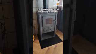 Houtkachel vrijstaand 12KW staal houtkachel woodburningstove houtbrander openhaard warmth [upl. by Novehs676]