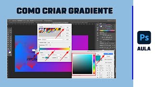 Como criar gradiente no Photoshop  Gráfica Rápida [upl. by Meldon]