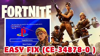 8 Ways To Fix Fortnite Error CE348780 On PS4  100 RESOLVED [upl. by Assehc]