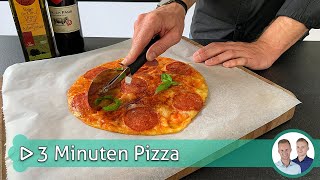 3 Minuten Pizza  Koken amp bakken met SterkInDeKeuken [upl. by Akilam331]