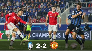 Atalanta vs Manchester United 22 All Goals amp Highlights  Champions League 202122 [upl. by Eisse]