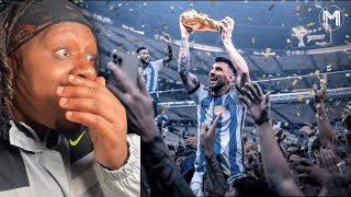 American REACTING TO Lionel Messi  WORLD CHAMPION  Movie [upl. by Annora]