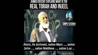 Quels Sont Les Vrais Torah Injeel et BibleAhmed Deedat [upl. by Dumah]