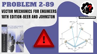 Problem 289  Engineering Mechanics Statics  ENGMCH ANSWERS [upl. by Zamora]