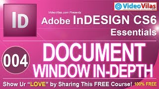 Adobe InDesign Tutorials Telugu  04  Document Window InDepth Explanation  Best DTP Training [upl. by Eniahs]