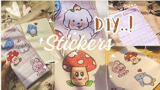 🙈cute stickers ഉണ്ടാക്കി നോക്കാംyoutube diy viral trending malayalam sticker homedecor [upl. by Lellih]