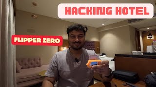 Flipper Zero Open any door with flipper zero  Hacking Hotel [upl. by Yelkcub]