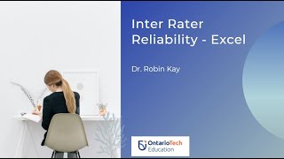 Calculating Inter Rater ReliabilityAgreement in Excel [upl. by Norling]