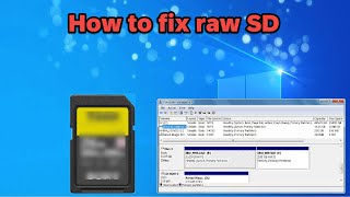 How to fix RAW SD Card [upl. by Hitchcock310]