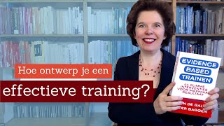 Hoe ontwerp je een effectieve en evidence based training [upl. by Ailerua]