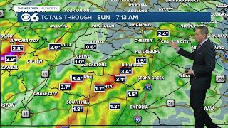 Check out severe weather reports rainfall totals from Saturday storms [upl. by Annahsad881]