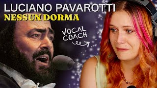 Ok fine I like Opera Vocal Coach Reacts to PAVAROTTI quotNessun Dormaquot first time analysis [upl. by Llertnac291]